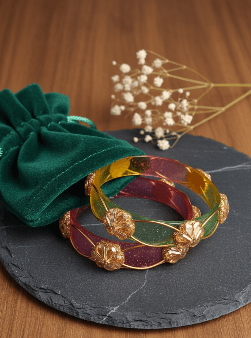 Multicolor Resin Bangle