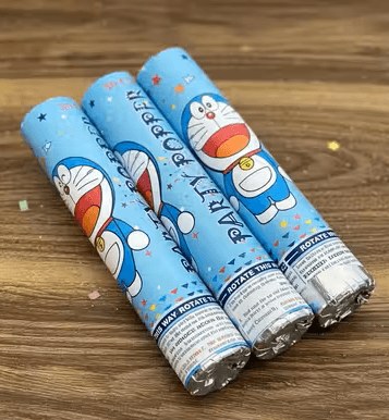 Birthday Blue Doreamon Popper 3x