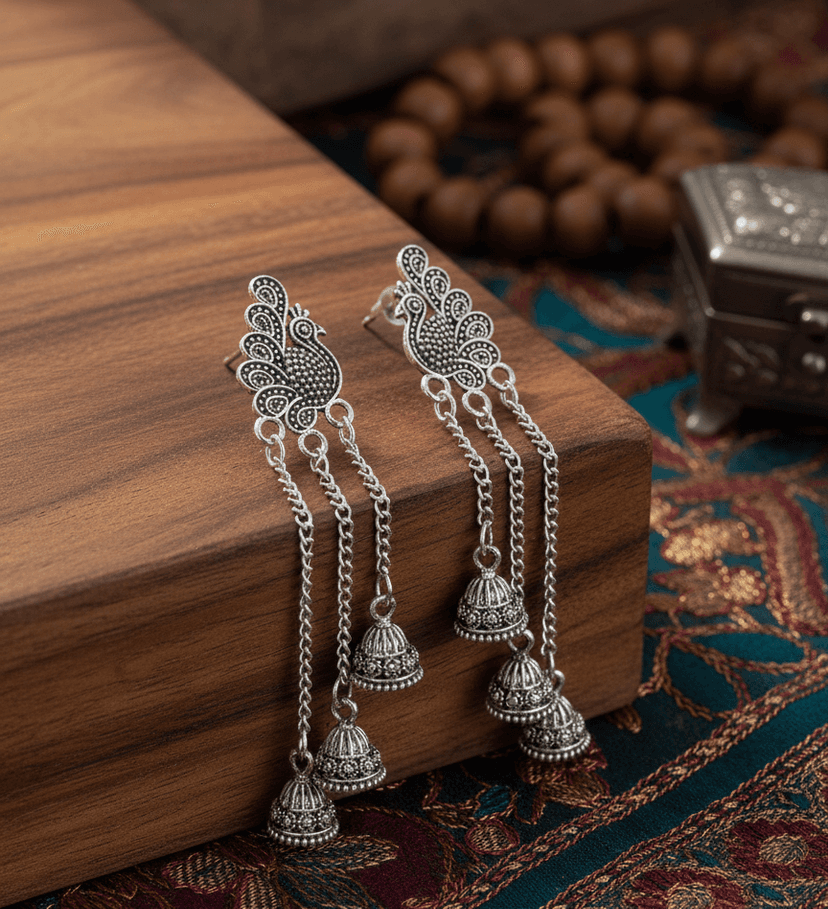 Peacock Dangler Earrings