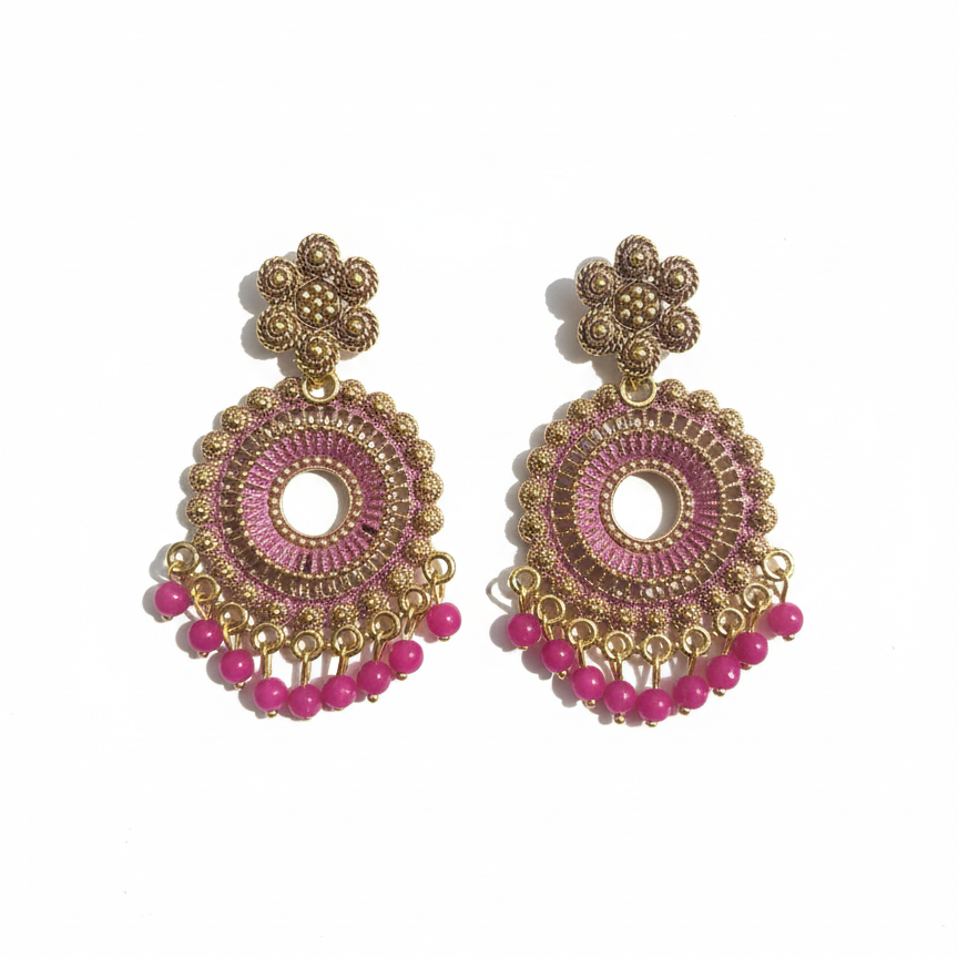 Pink Earring
